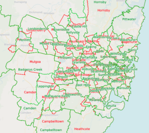 Nsw Redistribution – Draft Map And Margins 